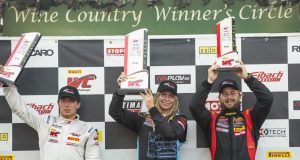 Christina Nielsen racerkører vandt sin første sejr i USA