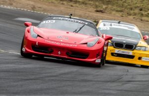 First Stop SSC, Ring Djursland, Preben Grundtvig, Ferrari 458, Christian Vejby, BMW 320i. Foto: Gripping Media