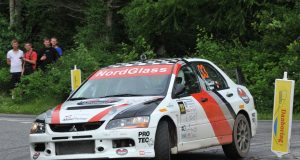 Tim Svanholt og Carina Møller er det førende hold i 4WD-divisionen forud for rallyet i Vejle.
