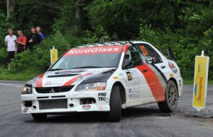 Tim Svanholt og Carina Møller er det førende hold i 4WD-divisionen forud for rallyet i Vejle.
