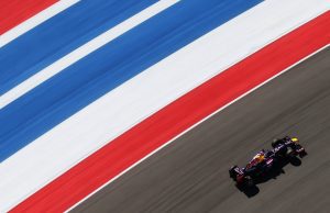 AUSTIN, TX - NOVEMBER 15: Sebastian Vettel of Germany and Infiniti Red Bull Racing drives during practice for the United States Formula One Grand Prix at Circuit of The Americas on November 15, 2013 in Austin, United States. (Photo by Mark Thompson/Getty Images) *** Local Caption *** Sebastian Vettel