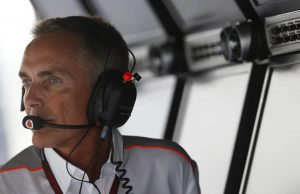 Team Principal Martin Whitmarsh on the pit wall