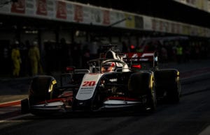 Kevin Magnussen under test 1 i F1 2020