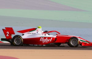 Frederik Vesti under FIA F3-test i Bahrain 2020