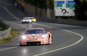 Michael Christensen under Le Mans-test 2018 - et løb han vandt. Foto: Porsche