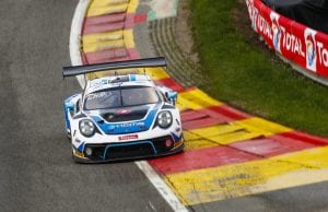 Michael Christensens Porsche undervejs på Spa-Francorchamps