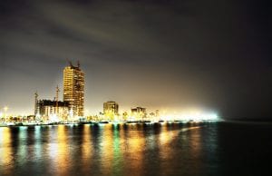 Jeddah om natten. Foto: AG Photographya