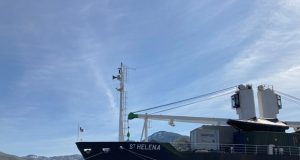 St. Helena er ankommet til Kangerlussuaq