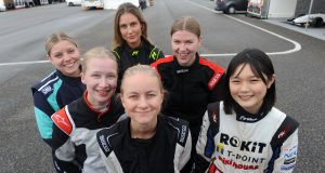 Venstre til højre: Ann-Sofie Degel, Mille Hoe, Michella Rasmussen, Line Sønderskov, Laura Lylloff og Juju Noda. Foto: Morten Alstrup