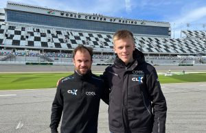 Malthe glæder sig til samarbejdet med teamchef Nicolas Lapierre. Foto: Malthe Jakobsen Motorsport