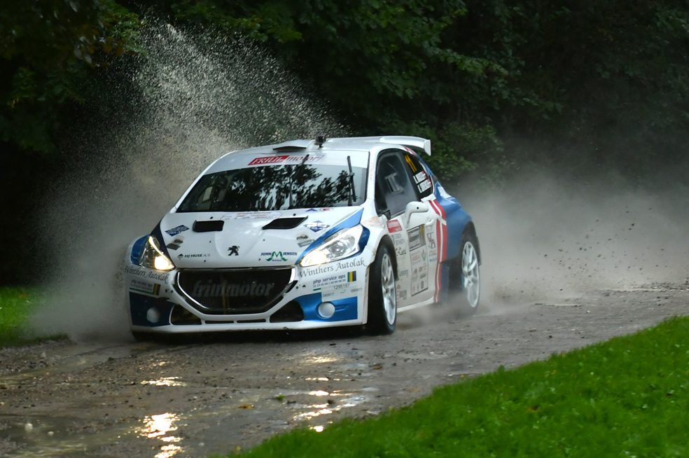 Fotos: Kim Madsen og Kenneth Sørensen fejrer sejr i Slagelse Rally 2017/undervejs på specialprøve i rallyet 2017. Fotokredit: Morten Dam/specialpress@gmail.com