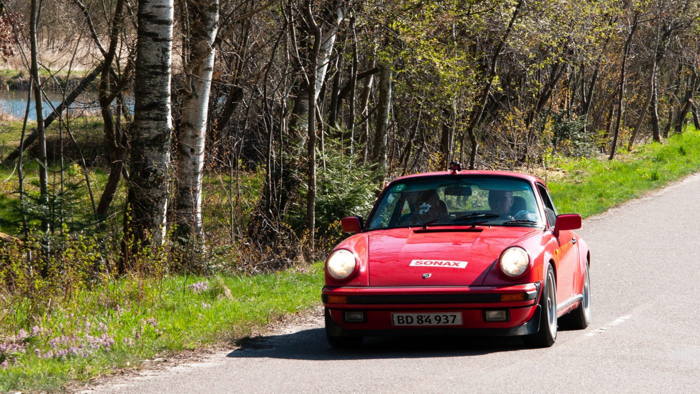 Vindere af Touring-klassen, Leif Poulsen / Kent Poulsen, Porsche 911 Carrera, årg. 1976. Foto: Viggo Johansen, rallypics.dk