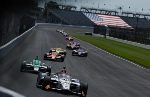 Christian Lundgaard under Indy 500 practice