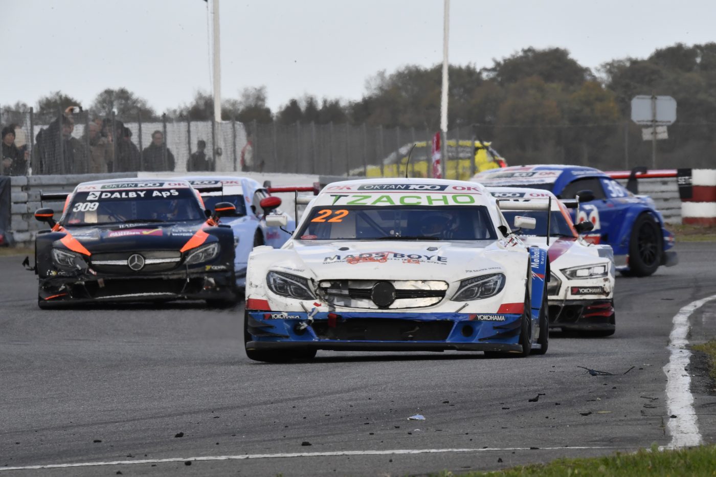 Mikkel Mac (22) kørte sig frem til en syvendeplads i heat 2 og blev ny mester (foto: Morten Kimer Hansen).