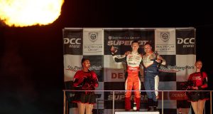 Martin Andersen (t.v.) vandt for anden gang Night Race, mens Frederik Nymark fortsat fører i kampen om Selected Car Group Super GT (foto: Stumphoto).