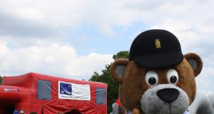 Bamse Betjent gæster årets løb i Danish Super Car League (foto: Børnenes Trafikskole).