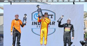 Christian Lundgaard, Alex Palou, Colton Herta - Java House Grand Prix of Monterey - By: Chris Owens