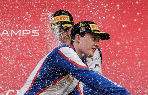 Noah Strømsted på podiet, Spa-Francorchamps 2025