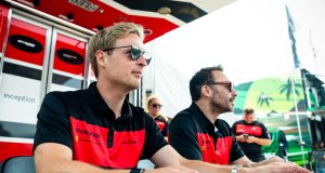 Frederik Schandorff udgik fra IMSA-løb på Road America Den danske Ferrari-kører nåede slet ikke i bilen, før Inception Racing måtte trække sig efter et uheld forårsaget af tekniske problemer.