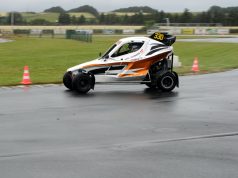 En række offroad-talenter skiftede det løse underlag ud med Thy Karting Centers asfalt.