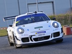 Ib Kragh i hans nye fartmonster, en Han af en Porsche 991.1. RS GT3