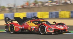 Ferrari 499P var allerede otte omgange bagude, da der opstod batteriproblemer.