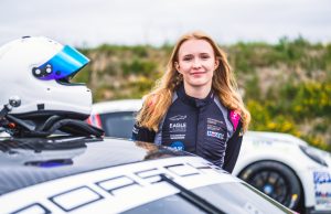 Lærke Rønn havde en svær Porsche-weekend på Gelleråsen Arena