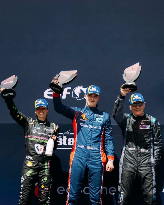 Marius Kristiansen på podiet på Paul Ricard
