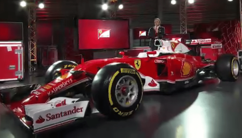 Ferrari SF16-H, screendump @scarbsf1 via twitter.