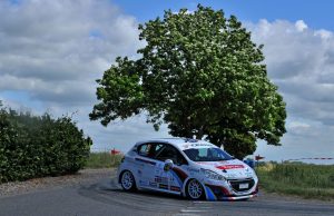 Kim Madsen og Line Lykke Jensen er blevet erklæret for vindere af 2WD-divisionen i Peugeot Rally (foto: rallypics.dk).