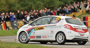Kim Madsen, Line Lykke Jensen, Peugeot 208 R2, WRC Rallye Deutschland 2014. Foto: Rallypics.dk