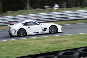 Morten Dons fik kørt de første omgange i sin Ginetta G55 GT4 på Oulton Park