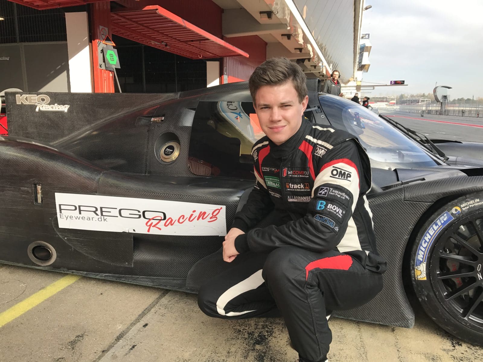 Martin Vedel kørte fantastisk LMP3 test i Spanien