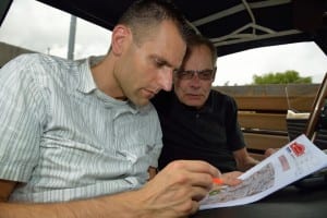 Lars og Simon Hjorth fra Frederikssund og Middelfart vil forsøge at vinde Oresund Rally for tredje år i træk.