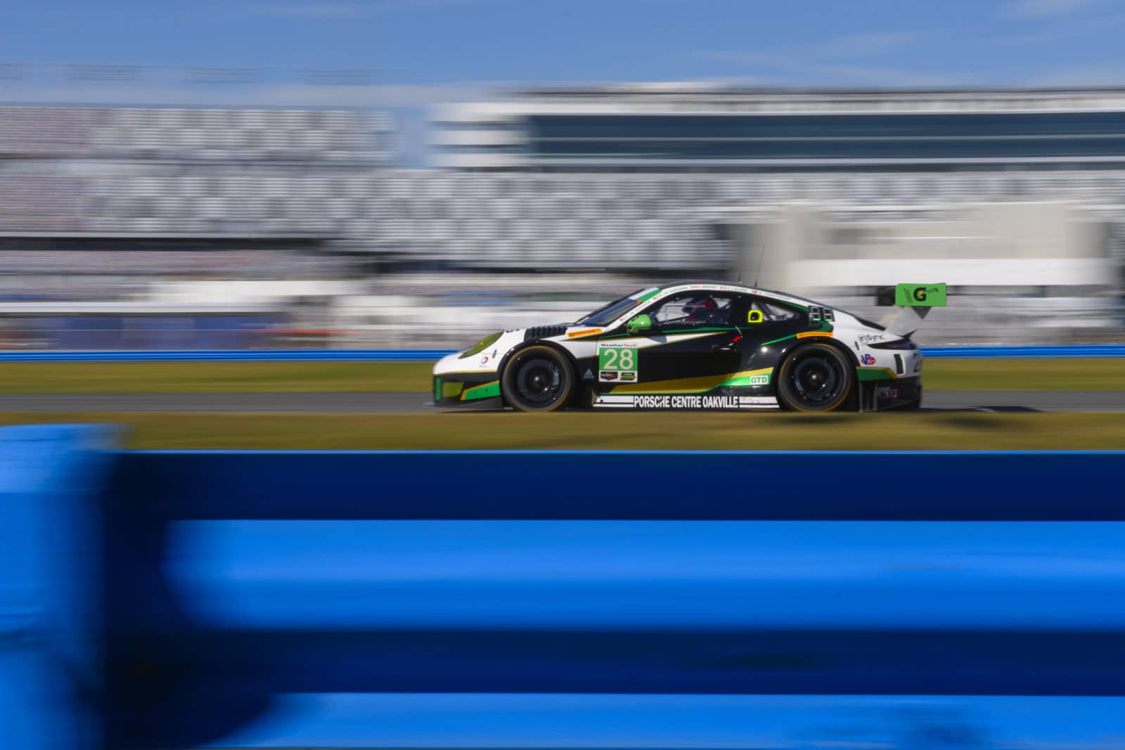 Porsche 911 GT3 R, Carlos de Quesada, Michael de Quesada, Daniel Morad, Jessi Lazare, Michael Christensen