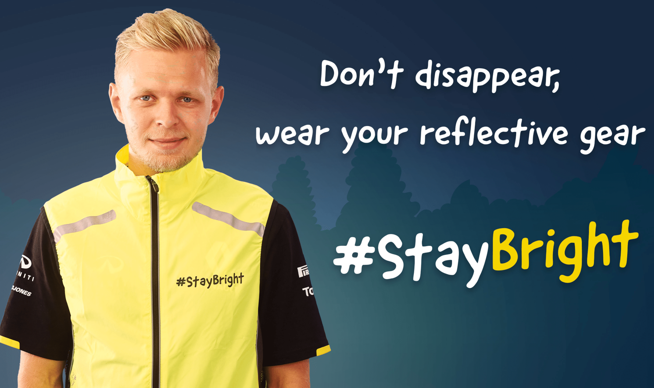 Kevin Magnussen hjælper til øget trafiksikkerhed