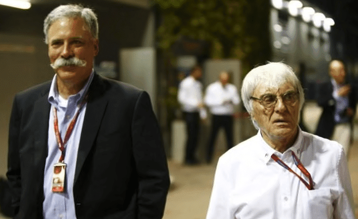 Chase Carey Bernie Ecclestone