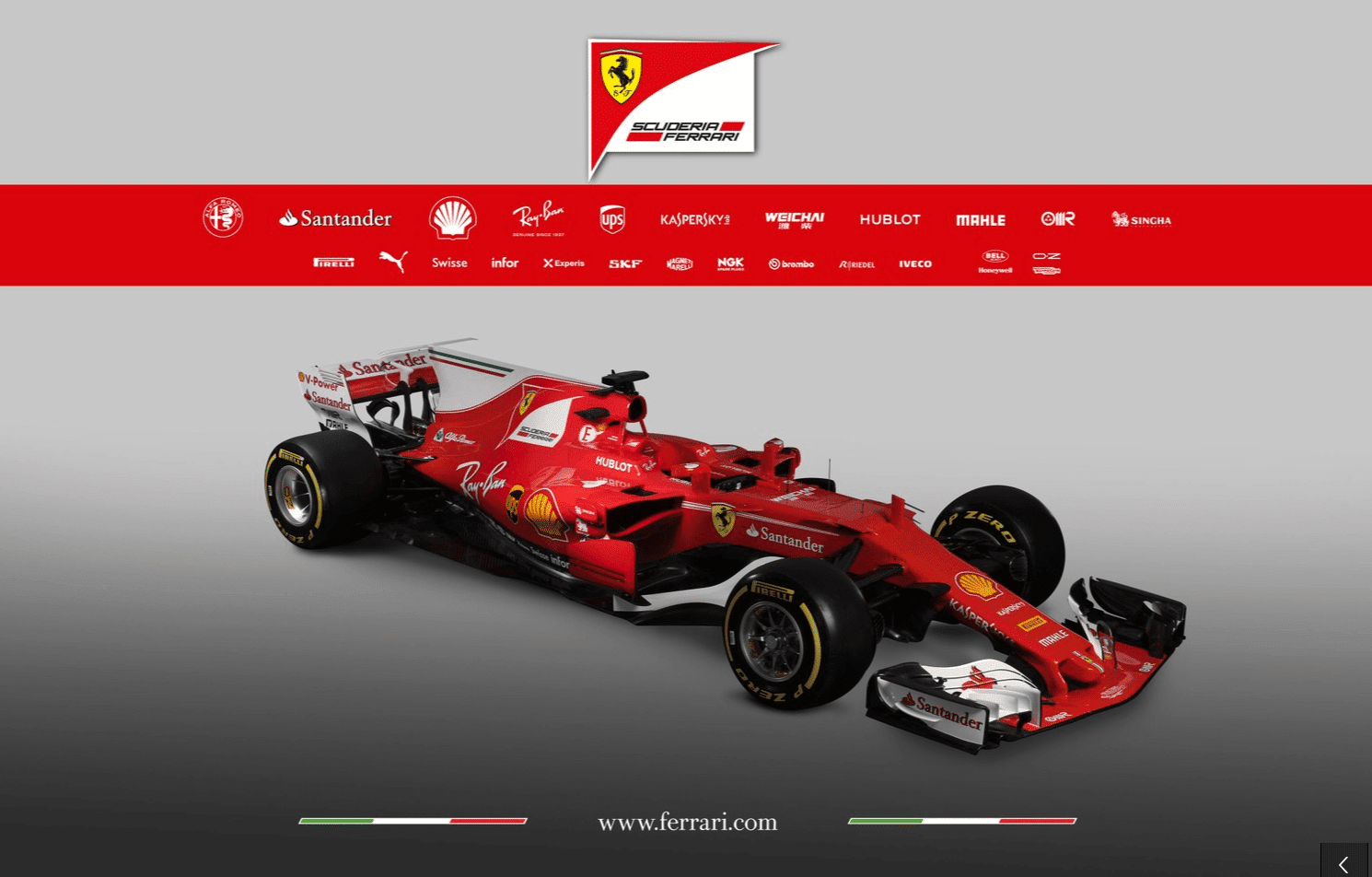 Ferrari præsenterer den nye formel 1 bil 2017