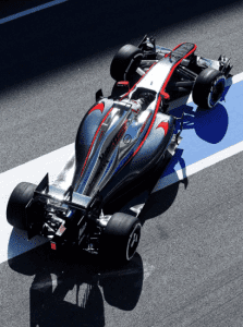 Kevin Magnussen tester i Barcelona 2015, McLaren Mediacenter
