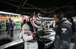 Kevin Magnussen on the Suzuka grid 2014