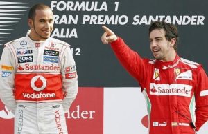 Alonso og Hamilton