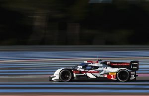 Audi R18 e-tron quattro #1 (Audi Sport Team Joest), Lucas di Grassi (BR), Loïc Duval (F), Tom Kristensen (DK)