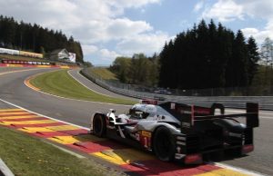 Audi R18 e-tron quattro #1 (Audi Sport Team Joest), Lucas di Grassi (BR), Loïc Duval (F), Tom Kristensen (DK)