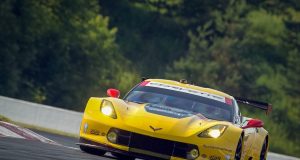 The #3 Chevrolet Corvette Racing C7.R, driven by Antonio Garcia qualifies second fastest in the GTLM class Saturday, July 12, 2014 for Sunday's TUDOR United SportsCar Championship at Canadian Tire Motorsport Park in Bowmanville, Ontario, Canada. Garcia and teammate Jan Magnussen will start in the front row. (Photo by Richard Prince for Chevy Racing)