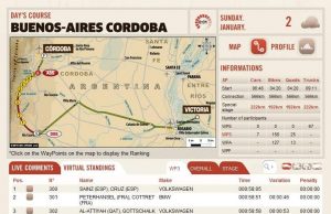 Følg Personal Dakar Argentina-Chile via detaljeret livetiming - følg linket nederst i artiklen
