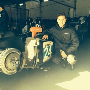 Dennis Lind ved OAK Racings Morgan-Nissan (foto fra Instagram)