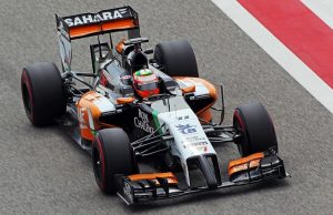 Sergio Perez (MEX) Sahara Force India F1 VJM07. Formula One Testing, Bahrain Test Two, Day Two, Friday 28th February 2014. Sakhir, Bahrain.