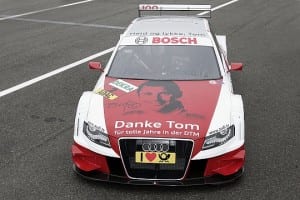 Tom Kristensens Audi A4 med særlig lakering til DTM-afsked